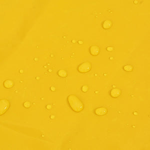 Regnrock för hundar med reflexer polyester gul 2XL