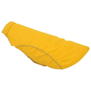 Regnrock för hundar med reflekterande remsor polyester gul 3XL