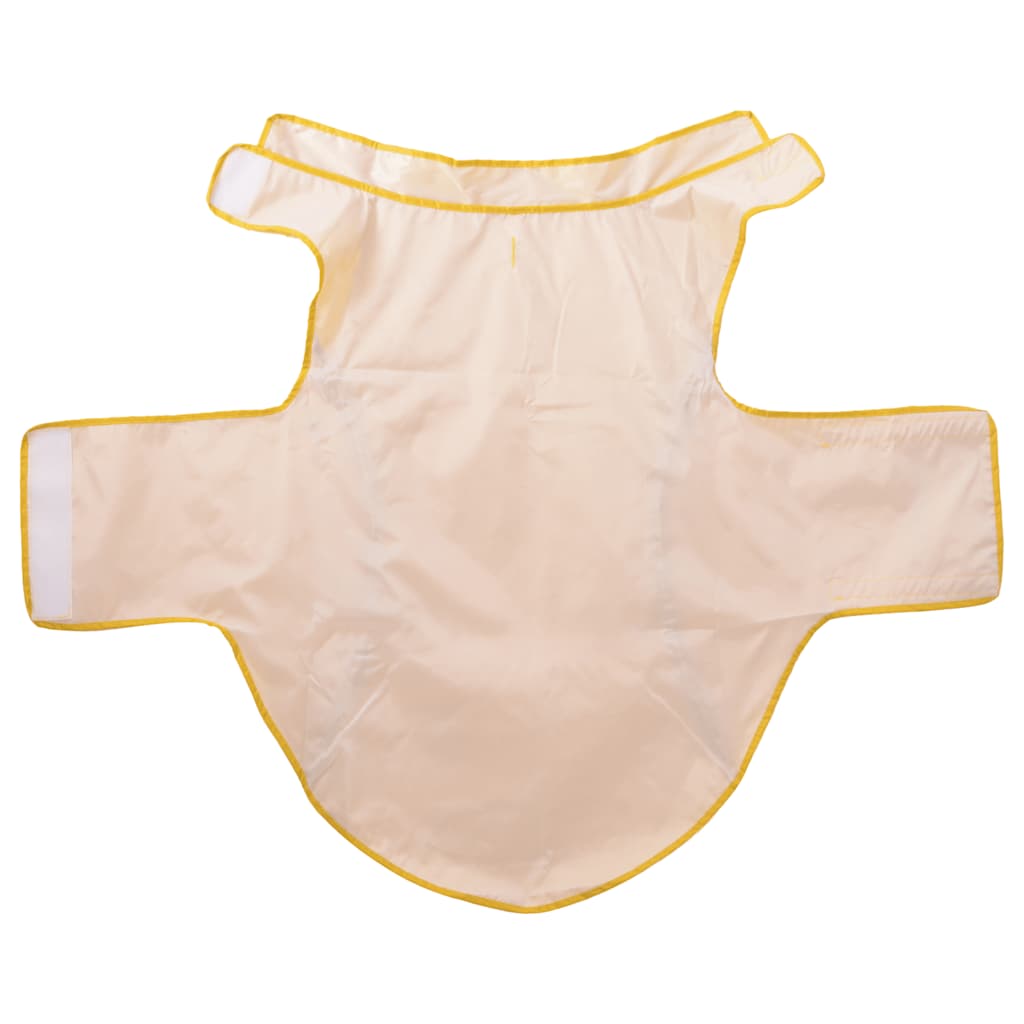 Regnrock för hundar med reflexer polyester gul 4XL
