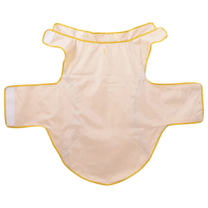Regnrock för hundar med reflexer polyester gul 4XL