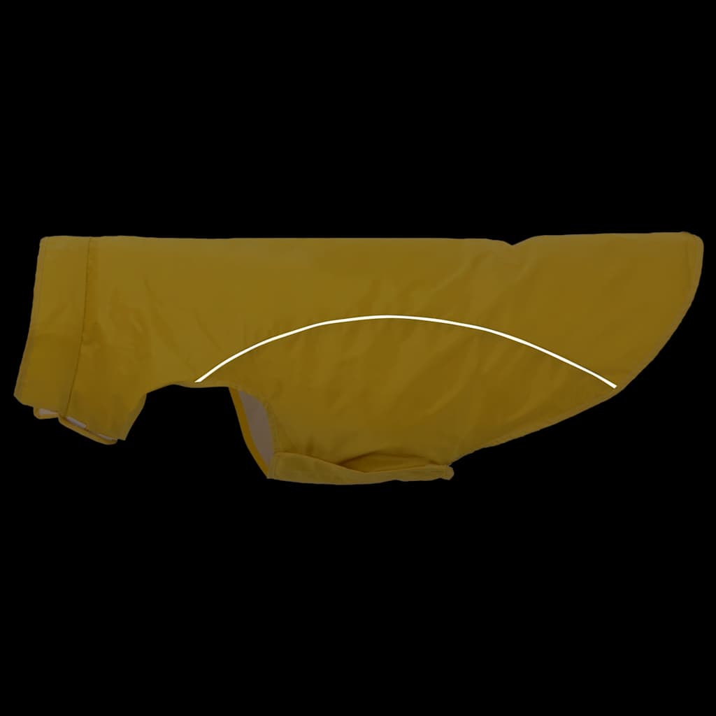 Regnrock för hundar med reflexer polyester gul 4XL