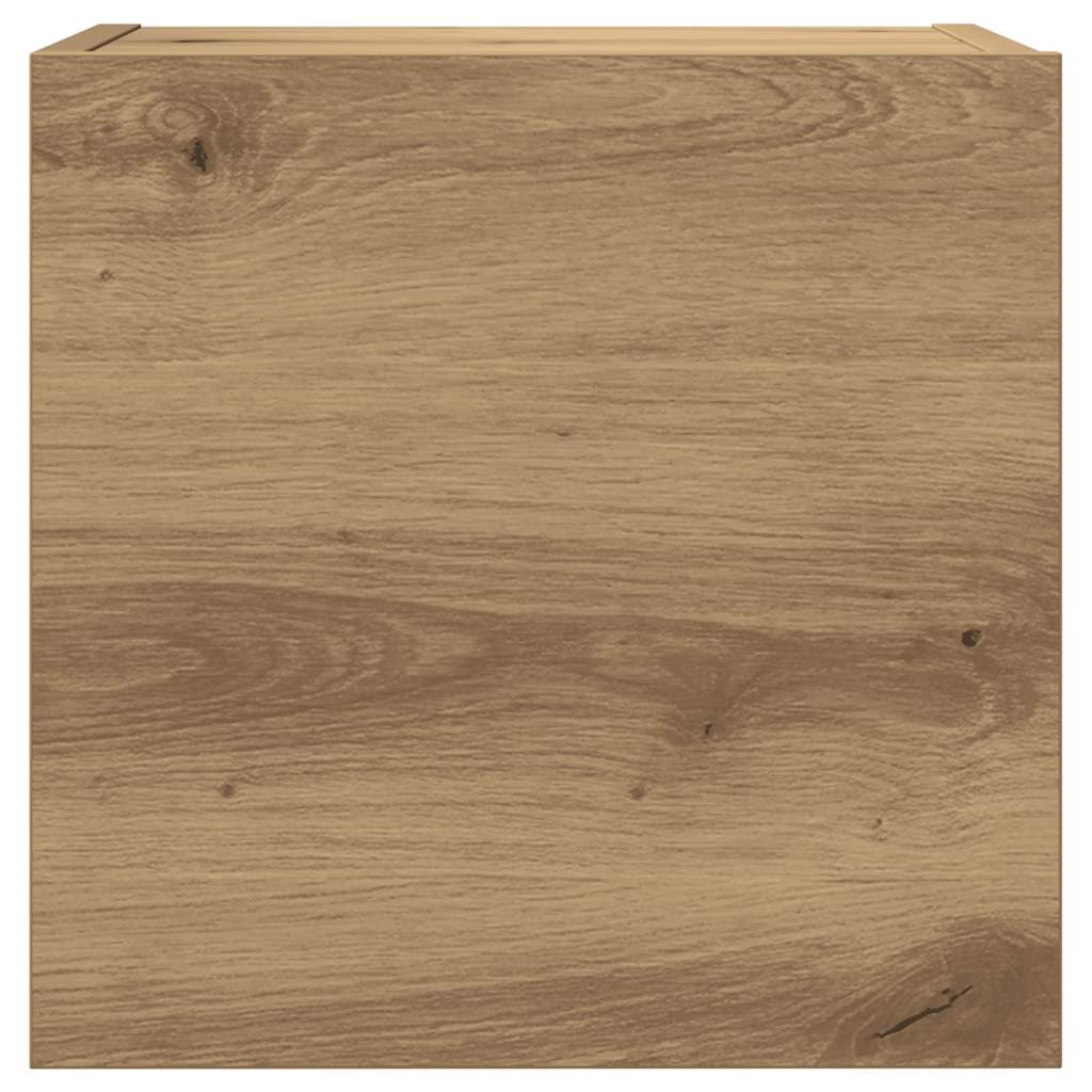 TV-skåp väggmonterat 7 delar artisan ek konstruerat trä