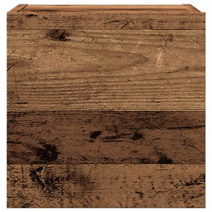 TV-skåp väggmonterat 4 delar gammalt trä konstruerat trä