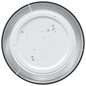 Taklampa med strålkastare Svart 38 x 38 x 13,5 cm tyg