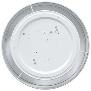 Taklampa med strålkastare Grå 38 x 38 x 13,5 cm tyg