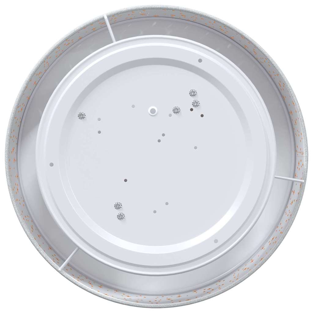 Taklampa med strålkastare Grå 38 x 38 x 13,5 cm tyg