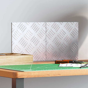 Trappsteg Fyrkantig 2 pcs Silver 20 x 20 cm Aluminium