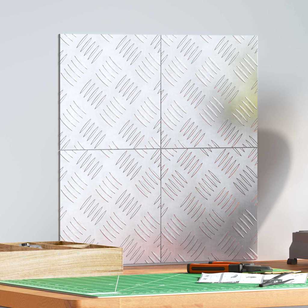 Trappsteg Fyrkantig 4 pcs Silver 20 x 20 cm Aluminium