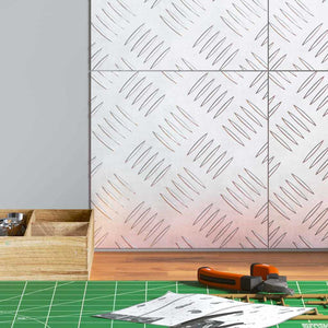 Trappsteg Fyrkantig 4 pcs Silver 20 x 20 cm Aluminium