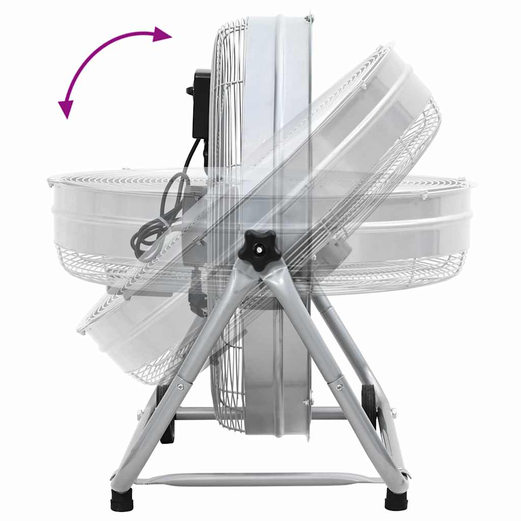 Trumfläkt med hjul Silver 73 x 42 x 70 cm Aluminium