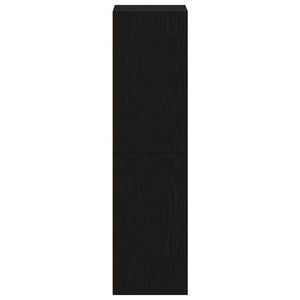 Bokhylla svart ek 36x30x114 cm konstruerat trä