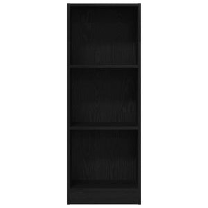 Bokhylla svart ek 40x24x109 cm konstruerat trä