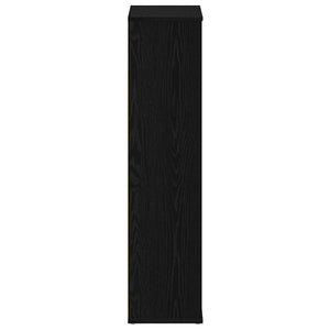 Bokhylla svart ek 50x25x104 cm konstruerat trä