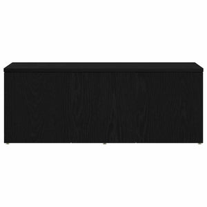 TV-skåp med låda Svart Ek 80x34x30 cm Konstruerat trä