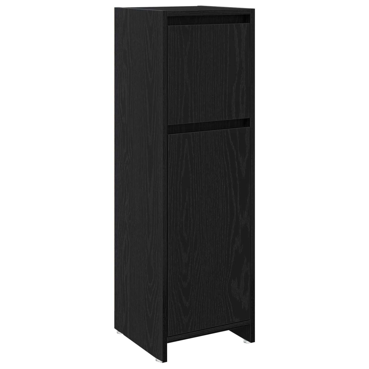 Badrumsskåp Svart Ek 30 x 30 x 95 cm Konstruerat trä