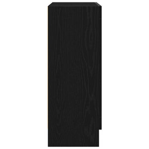 Bokskåp Svart Ek 82,5 x 30,5 x 80 cm Konstruerat trä