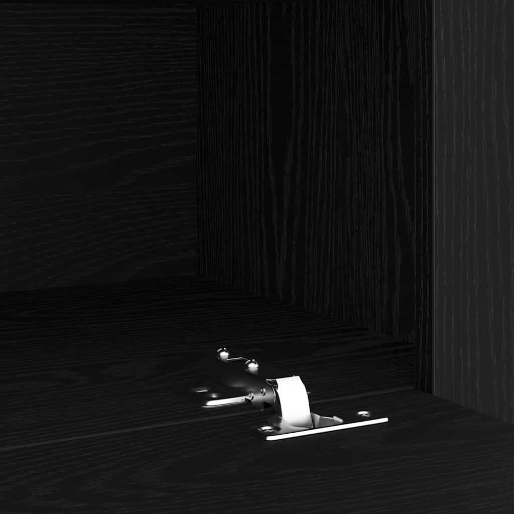 TV-skåp Svart Ek 120 x 35 x 40 cm Konstruerat trä