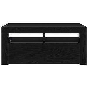 TV-skåp Svart Ek 90 x 35 x 40 cm Konstruerat trä