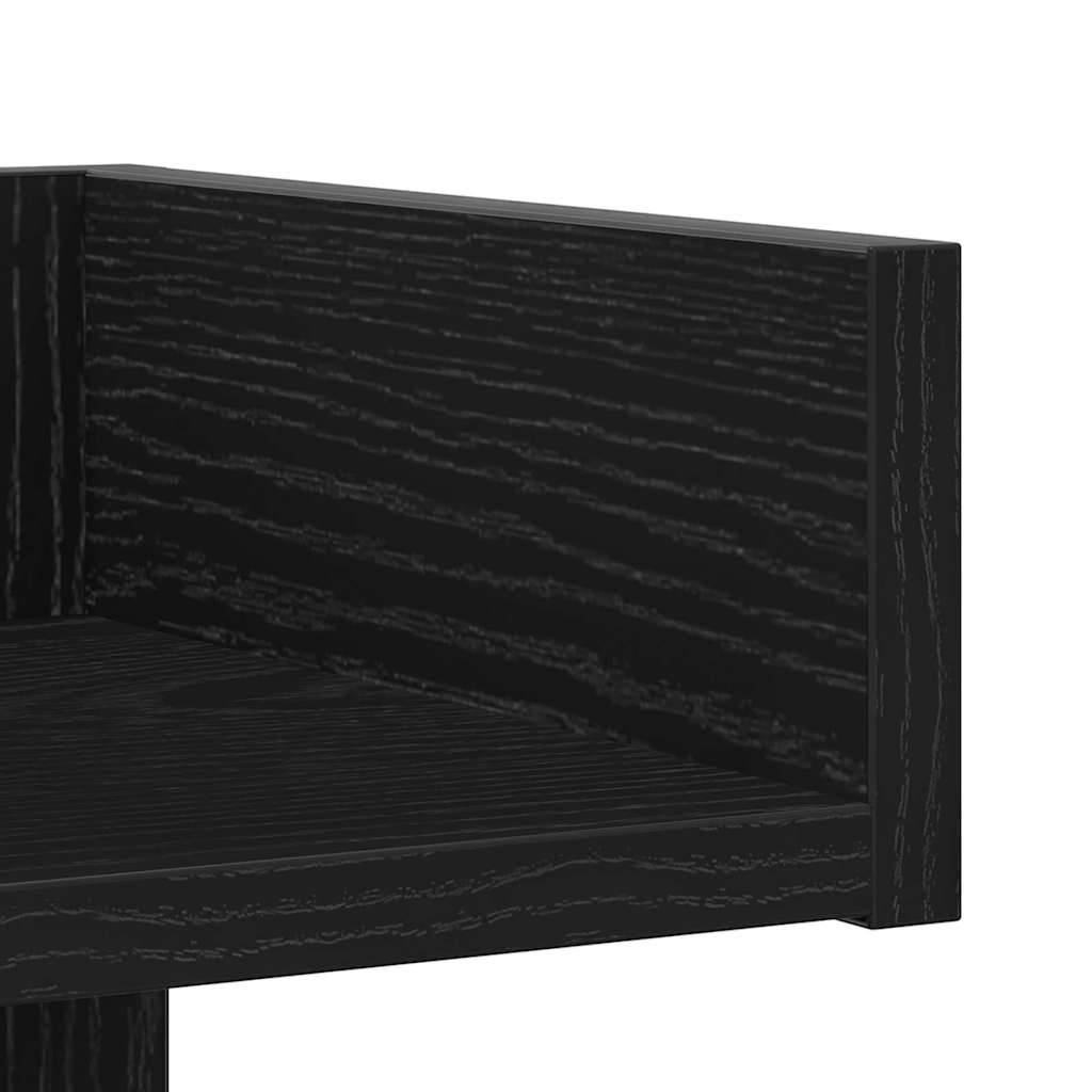 Bokhylla Svart Ek 48 x 25,5 x 140 cm Konstruerat trä