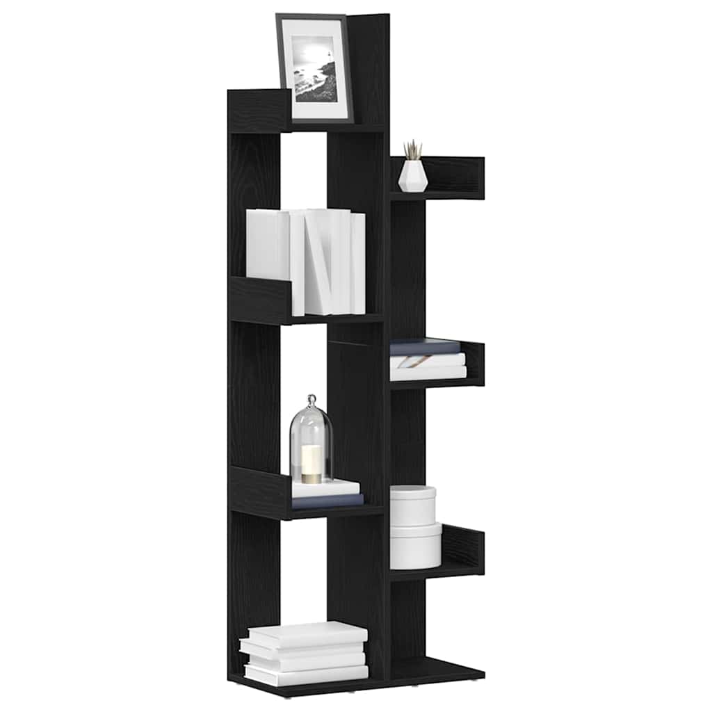 Bokhylla Svart Ek 48 x 25,5 x 140 cm Konstruerat trä