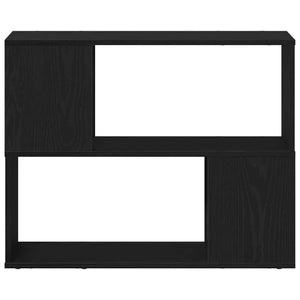 TV-bänkset Svart Ek 80 x 24 x 63 cm Konstruerat trä