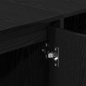 TV-skåp Svart Ek 120 x 30 x 40,5 cm Konstruerat trä