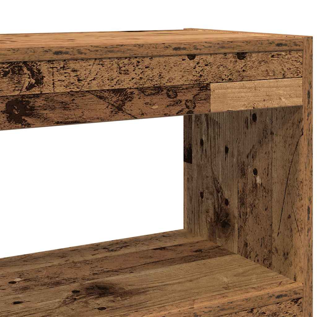 Bokskåp Gammalt trä 100 x 30 x 103 cm Konstruerat trä