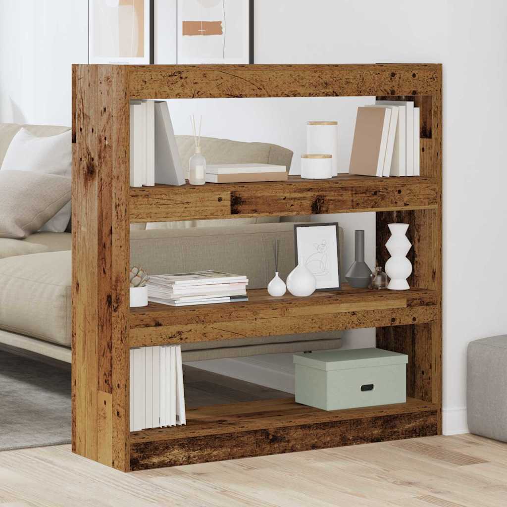 Bokskåp Gammalt trä 100 x 30 x 103 cm Konstruerat trä