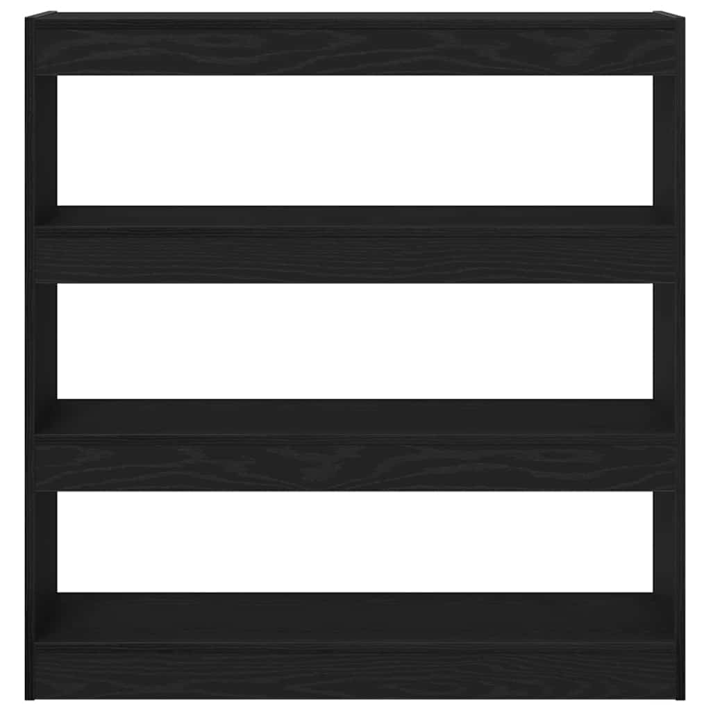 Bokskåp Svart Ek 100 x 30 x 103 cm Konstruerat trä