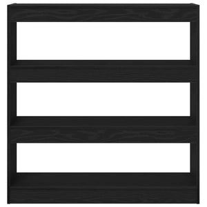 Bokskåp Svart Ek 100 x 30 x 103 cm Konstruerat trä