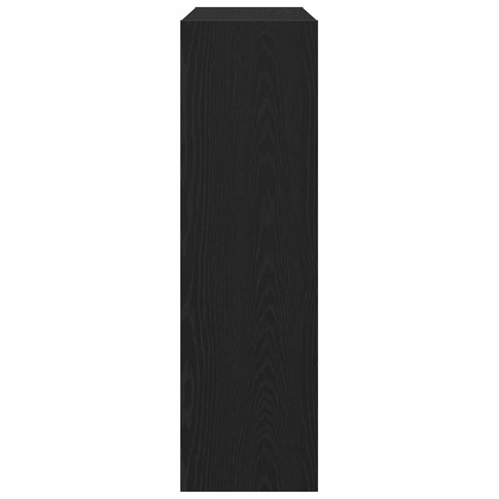 Bokskåp Svart Ek 100 x 30 x 103 cm Konstruerat trä