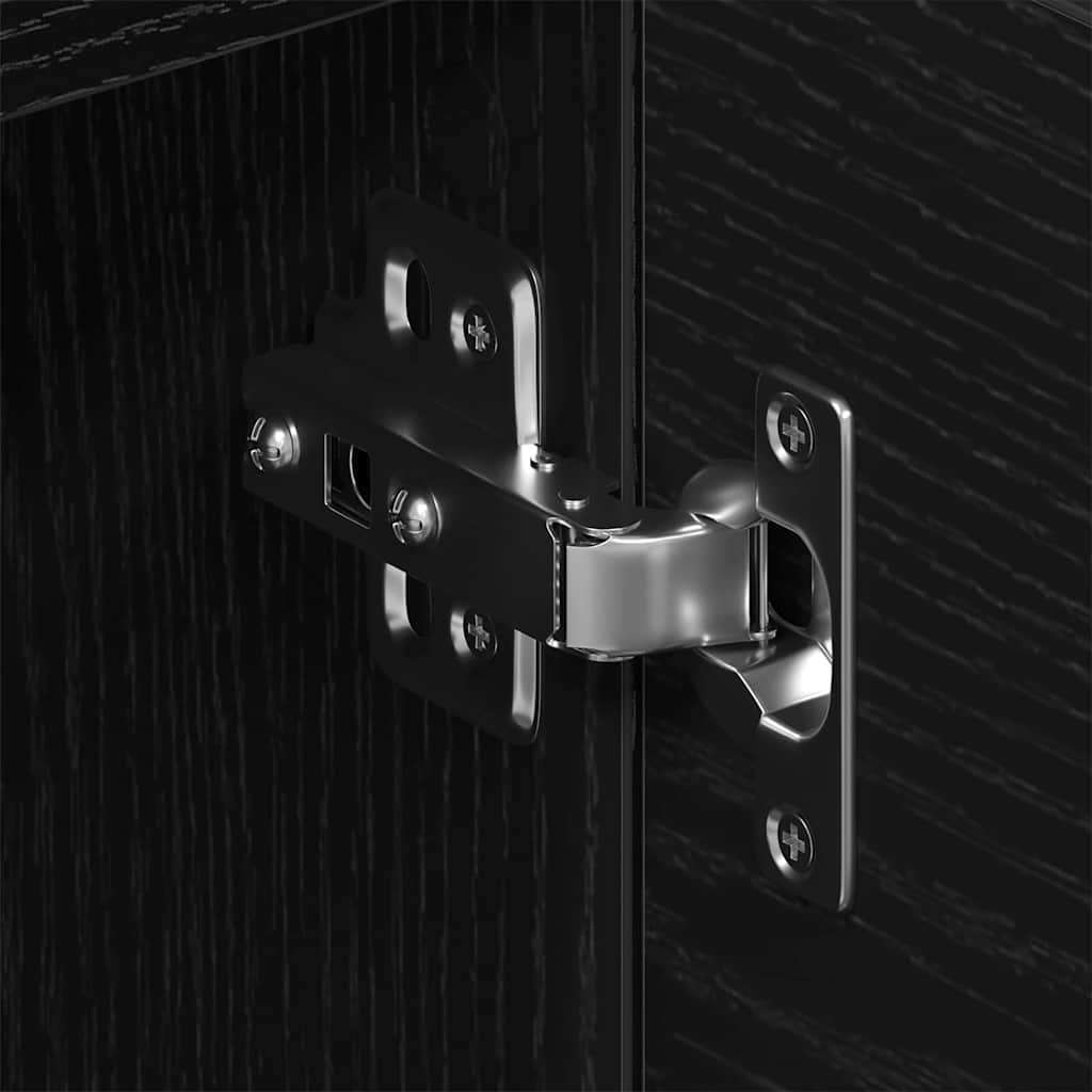 TV-skåp Svart Ek 150 x 30 x 50 cm Konstruerat trä