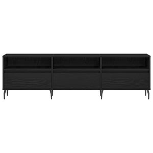 TV-skåp Svart Ek 150 x 30 x 44,5 cm Konstruerat trä