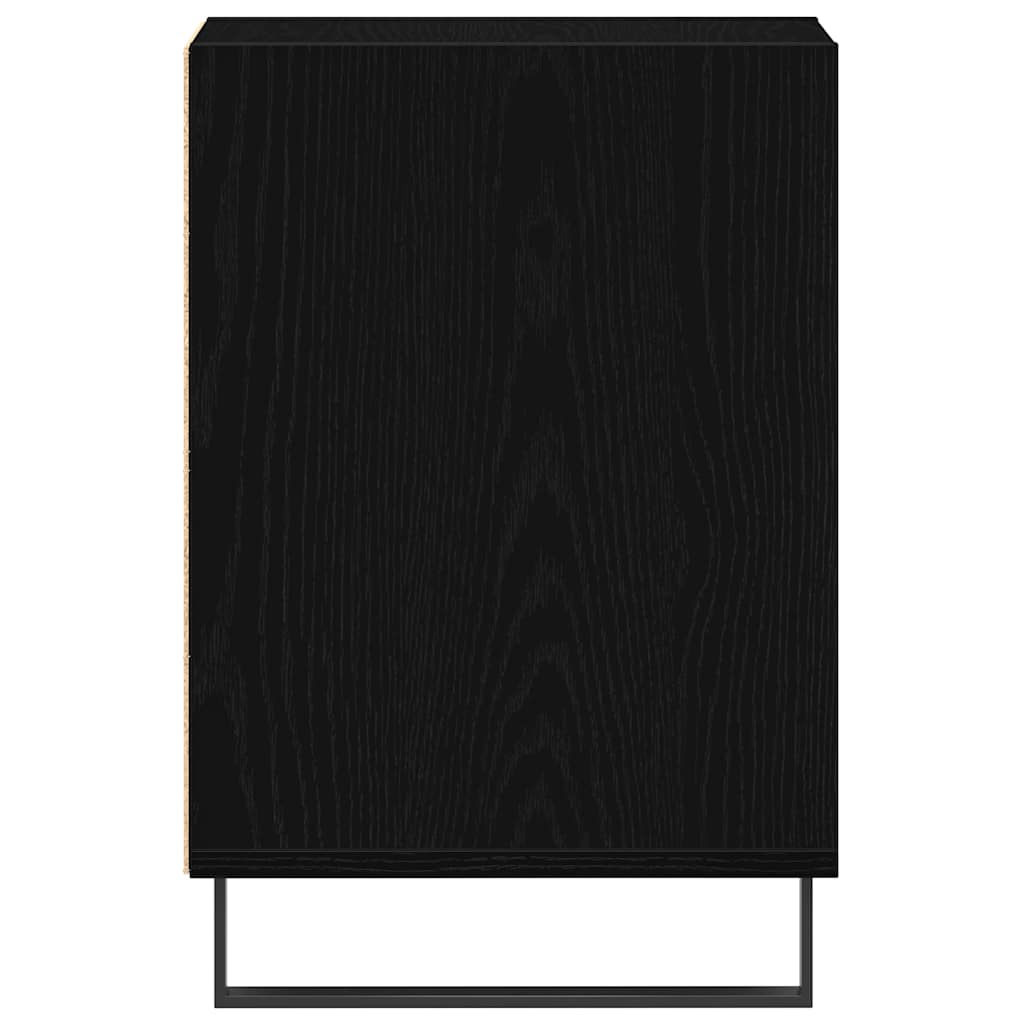 TV-bänkset Svart Ek 100 x 35 x 55 cm Konstruerat trä