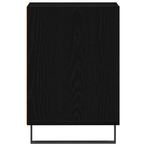 TV-bänkset Svart Ek 100 x 35 x 55 cm Konstruerat trä