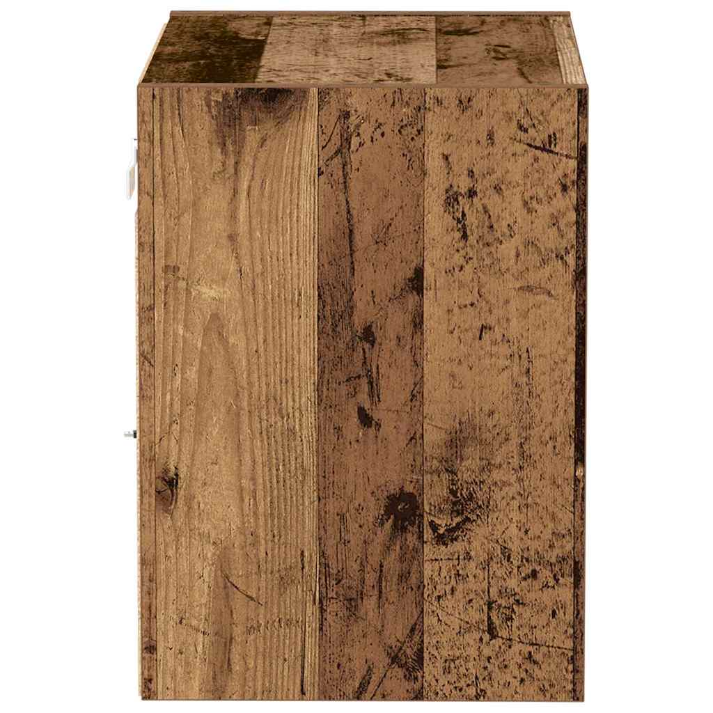 Flytande hylla med hylla Brun 40 x 28,5 x 40 cm Konstruerat trä