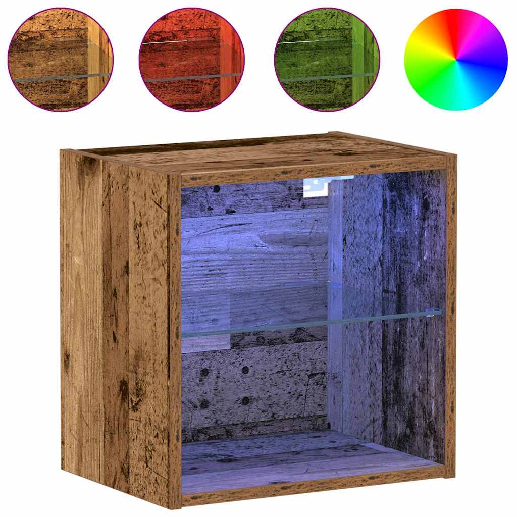 Flytande hylla med hylla Brun 40 x 28,5 x 40 cm Konstruerat trä