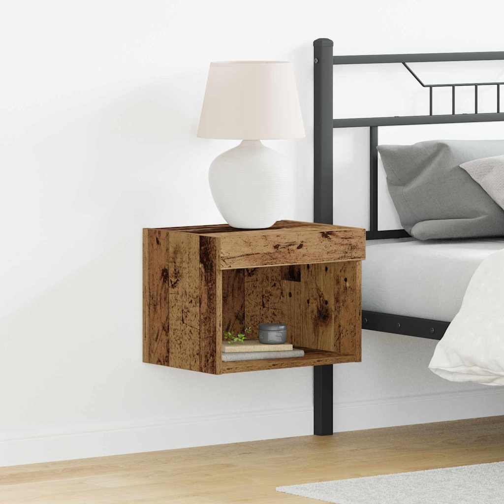 TV-bänkset 2 pcs Gammalt trä 40 x 30 x 30 cm Konstruerat trä