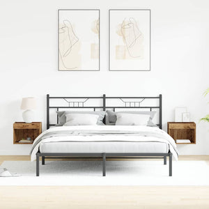 TV-bänkset 2 pcs Gammalt trä 40 x 30 x 30 cm Konstruerat trä