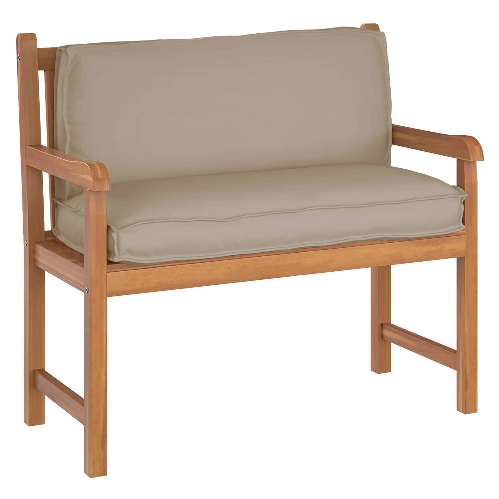 Kudde Taupe 120 x 40 x 12 cm Oxford Tyg