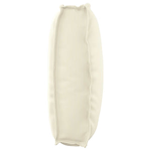 Kudde Kräm 120 x 50 x 12 cm Oxford Tyg