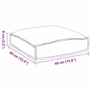 Kudde 6 pcs Kungsblå 40 x 40 x 8 cm Oxford Tyg