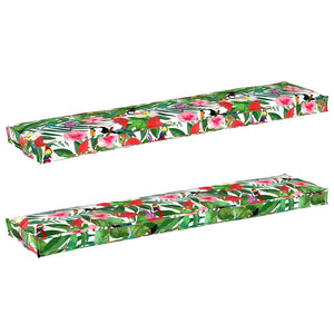 Pallkuddset 2 pcs Tropisk djungel 180 x 40 x 8 cm Oxford Tyg