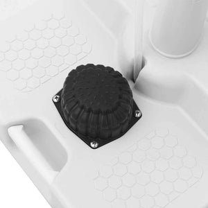 Camping Handtvättställ med Hjul Grå 72 x 42 x 103 cm