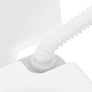 Camping Toalettsats 2 pcs Grå och Vit Högdensitetspolyeten