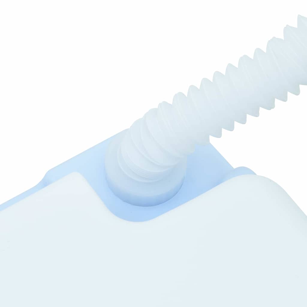 Camping Toalettsats 2 pcs Blå och Vit Högdensitetspolyeten