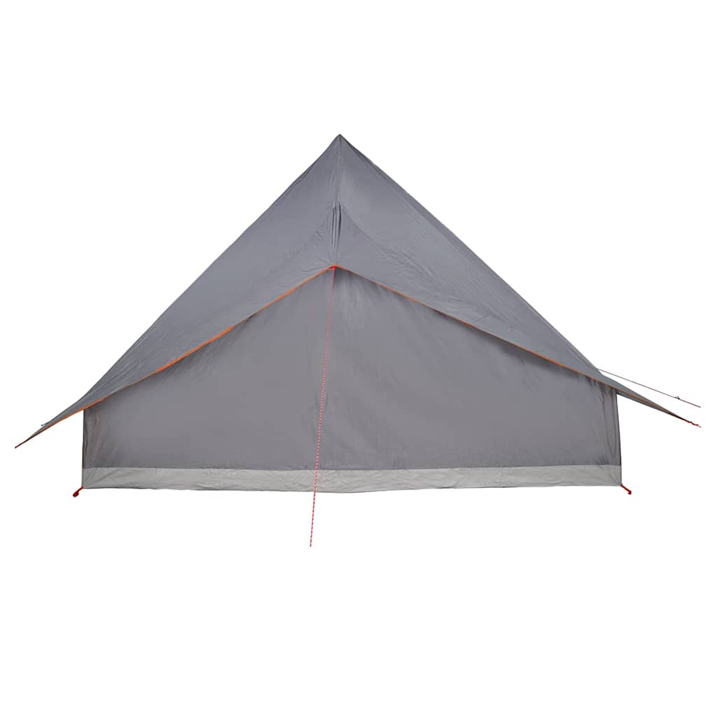 Tipi Tält med tak Grå och orange 364 x 281 x 257 cm taffeta