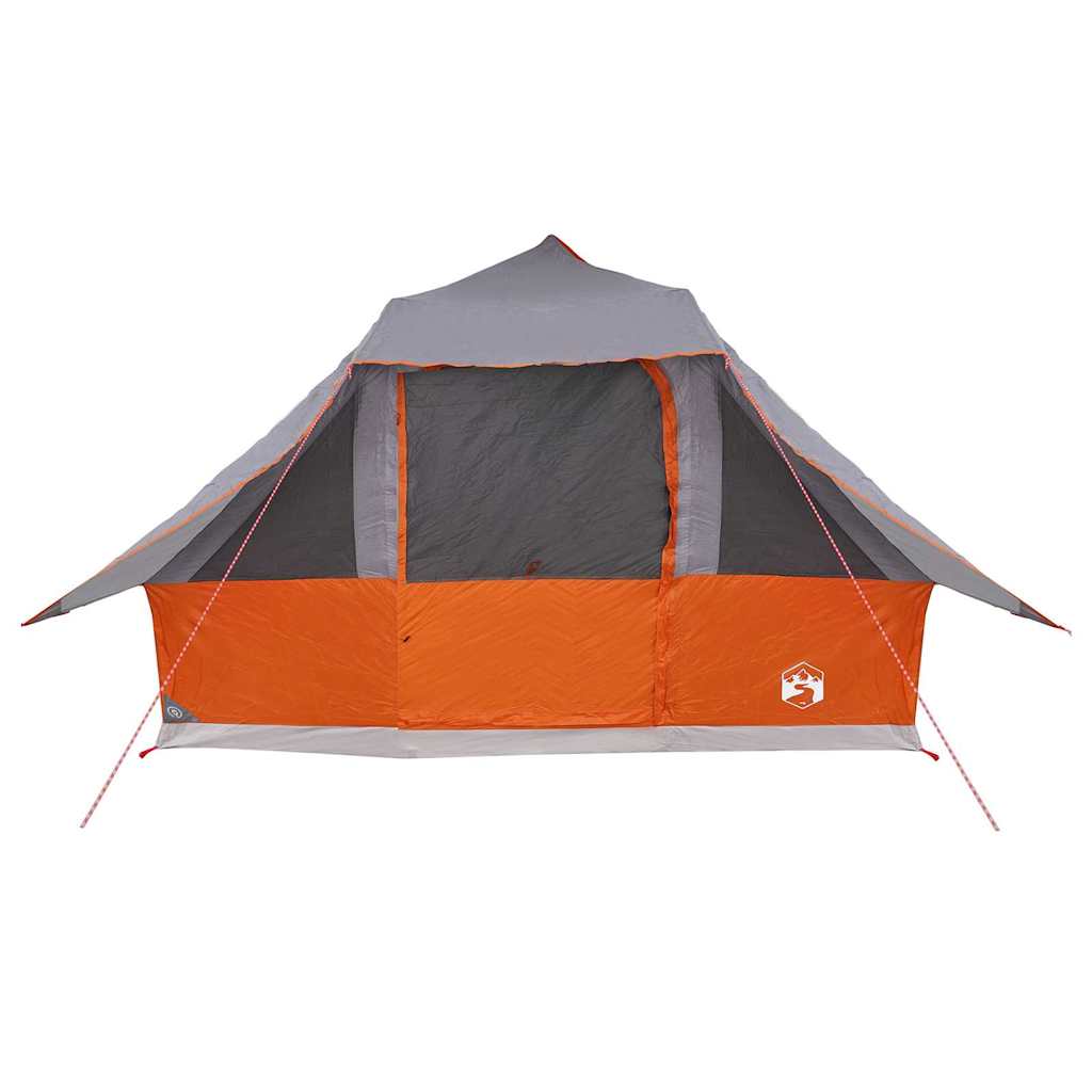 Tipi Tält med tak Grå och orange 364 x 281 x 257 cm taffeta