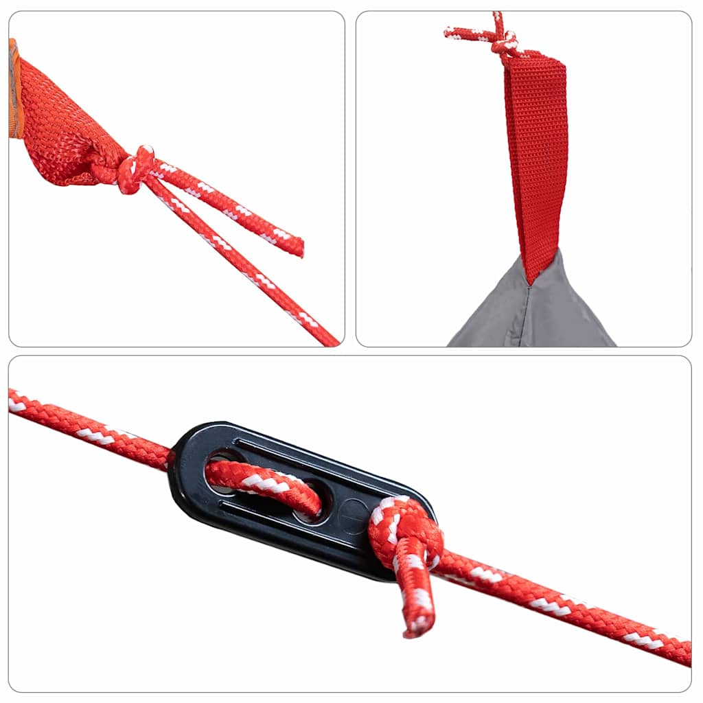 Innertält med tak med lagring Svart 240 x 160 x 133 cm Nät