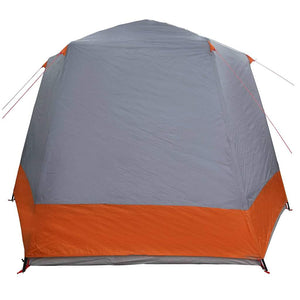 Campingtält Grå och orange 420 x 420 x 227 cm Polyester